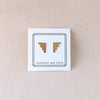 Over the Edge Brass Stud Earrings - DIGS
