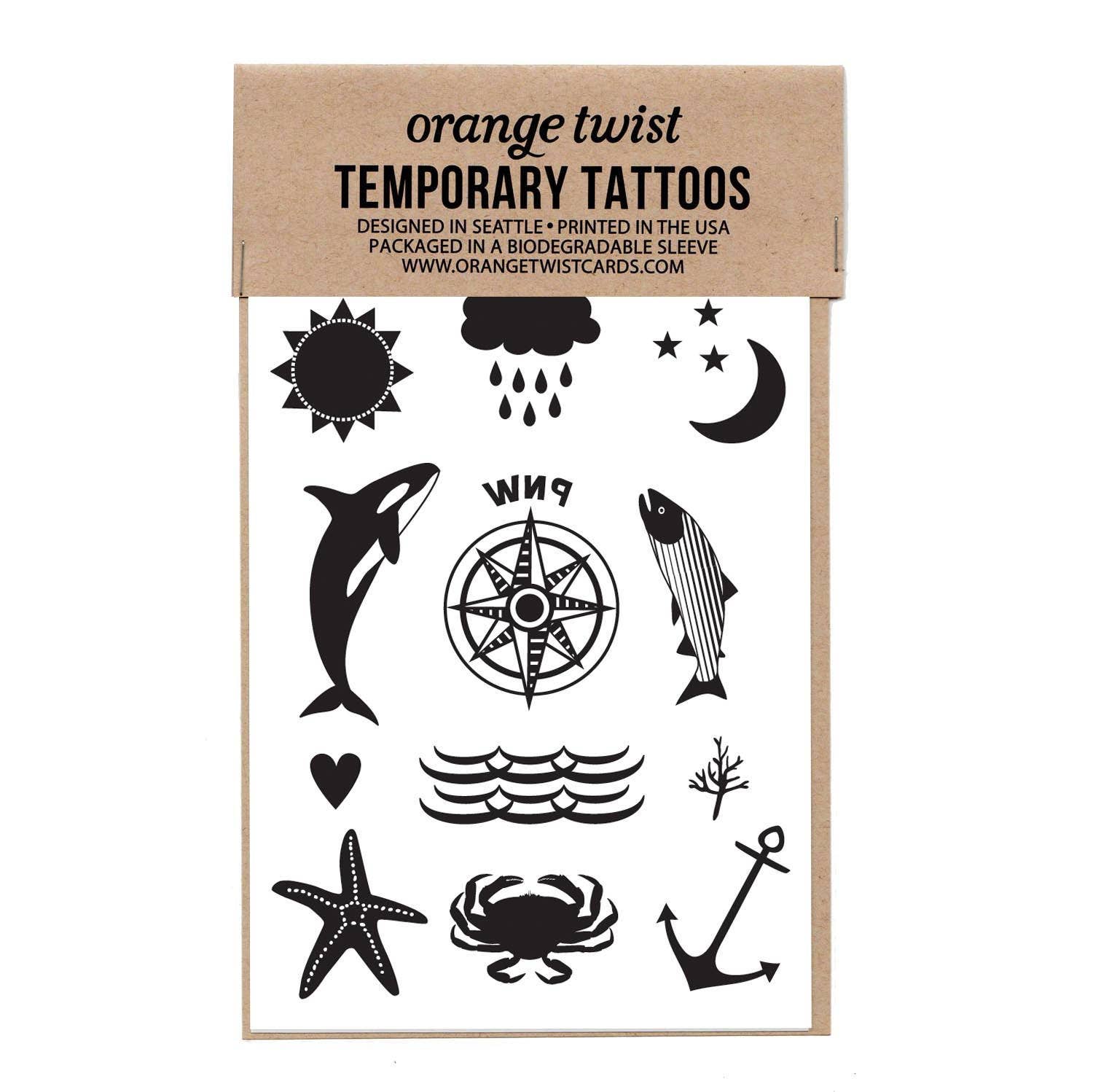 Pacific Northwest Temporary Tattoos - DIGS