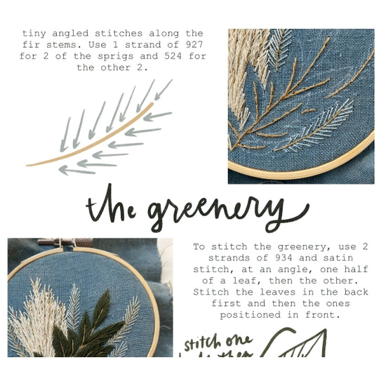 Pampas Grass Embroidery Kit