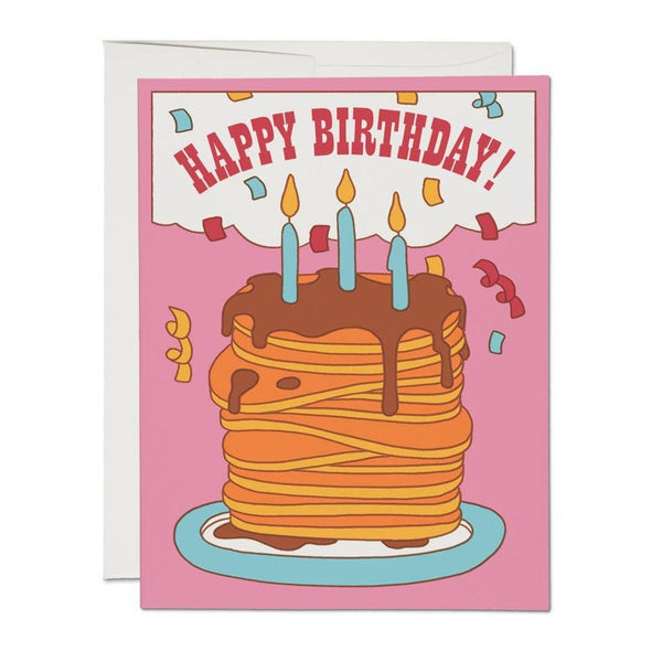 Pancake Birthday Card - DIGS