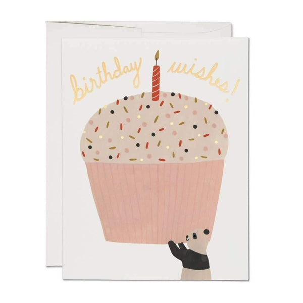 Panda Cupcake Birthday Card - DIGS