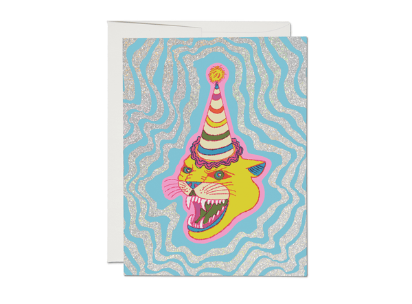 Party Hat Cat Card - DIGS