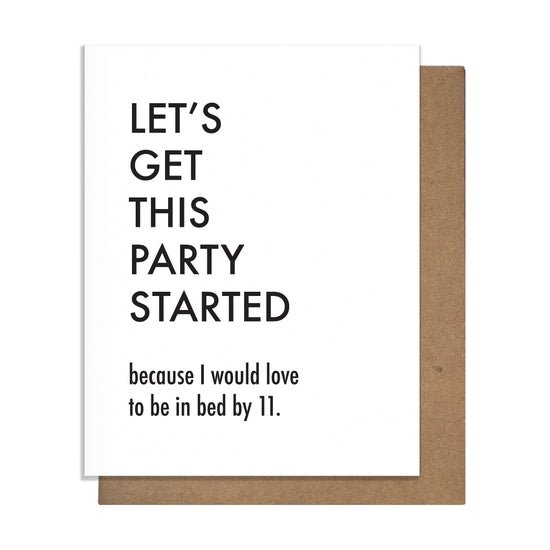 Party Started 11PM Card - DIGS