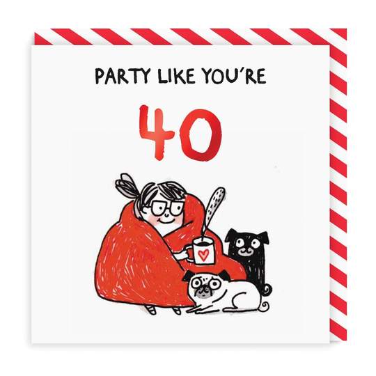 Party Like You're 40 Card