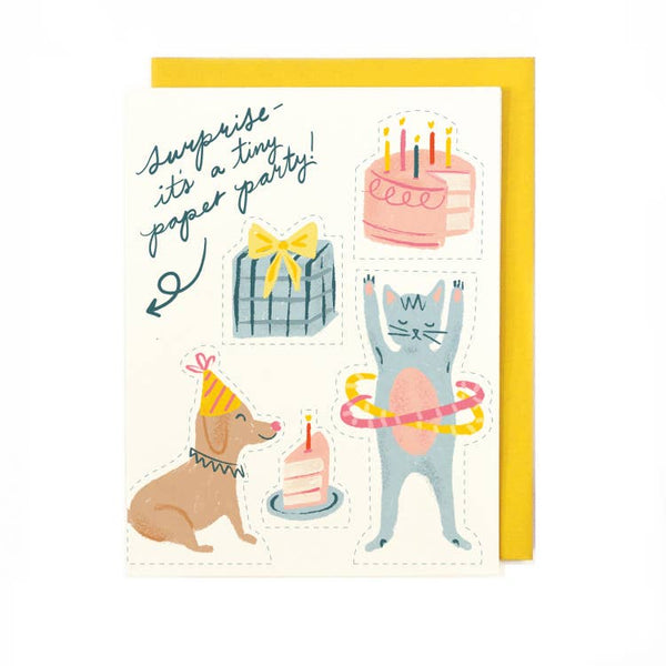 Tiny Paper Party Card