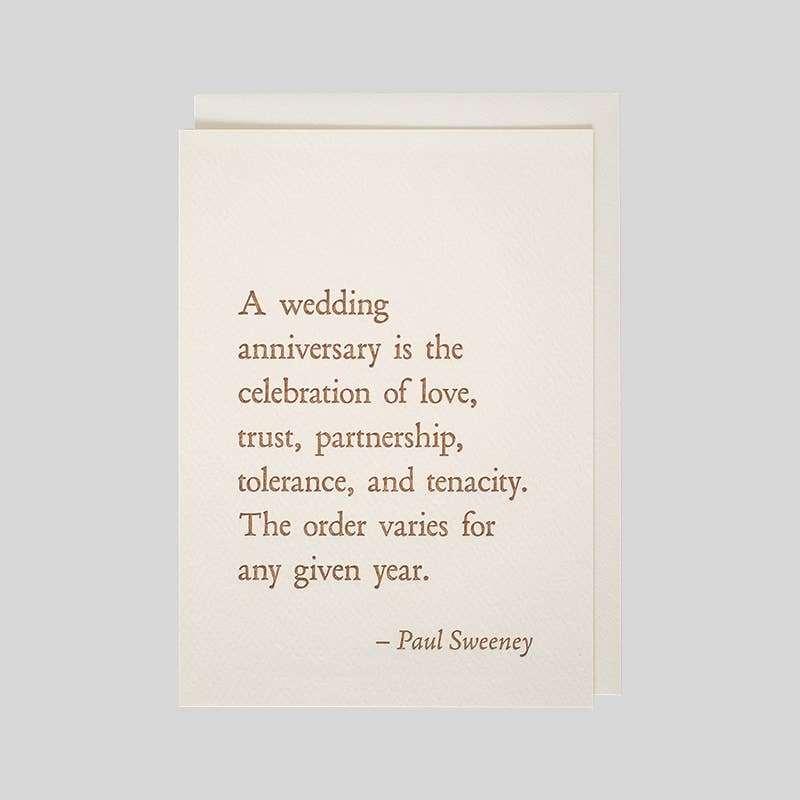 Paul Sweeney Anniversary Card - DIGS