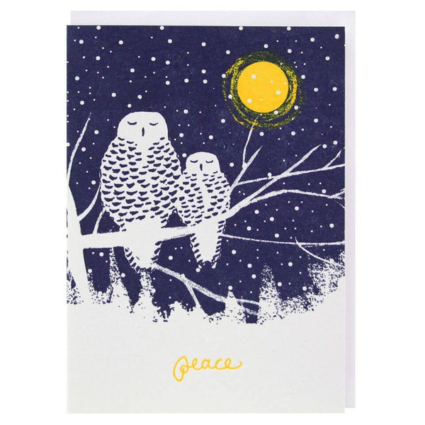 Peaceful Owls Holiday Card Box Set - DIGS