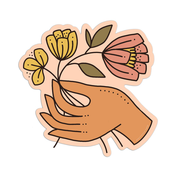 Picking Flowers Die Cut Sticker - DIGS