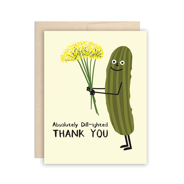 Pickle & Dill Flowers Thank You Card - DIGS