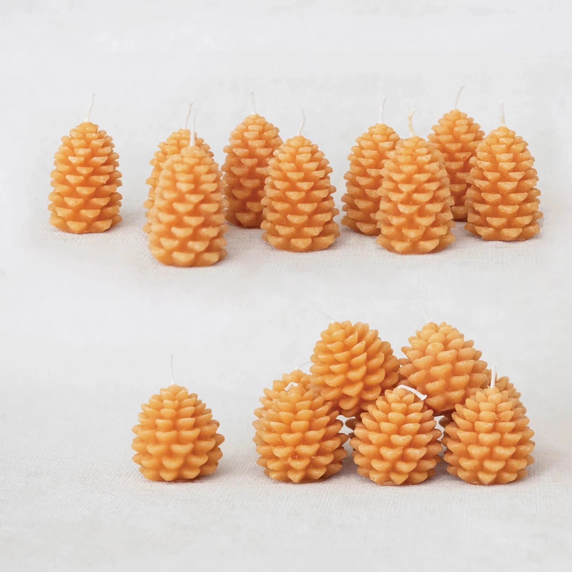 Pinecone Tealight Set: Honey - DIGS