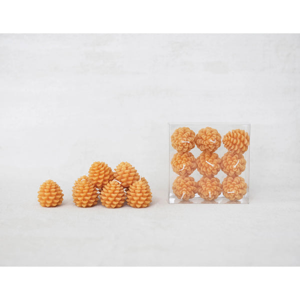 Pinecone Tealight Set: Honey - DIGS