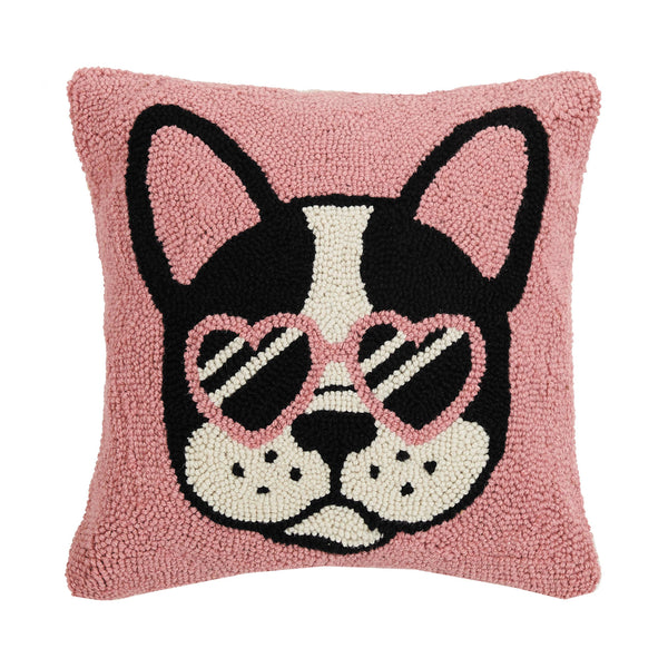 Pink Cool French Bulldog Hook Pillow - DIGS