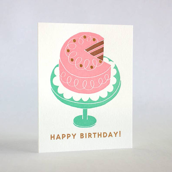 Pink Frosted Birthday Cake Card - DIGS