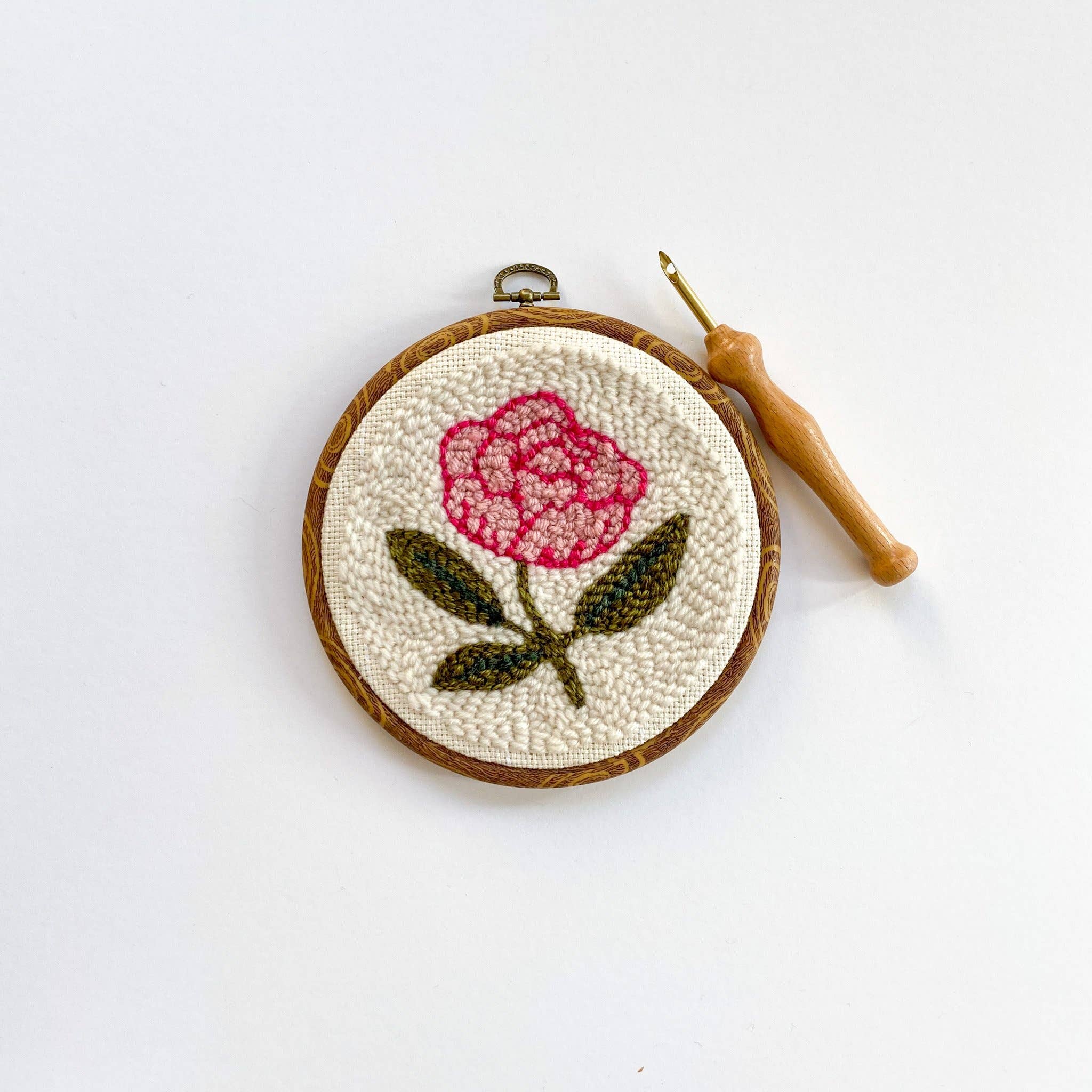 Pink Peony Punch Needle Kit - DIGS