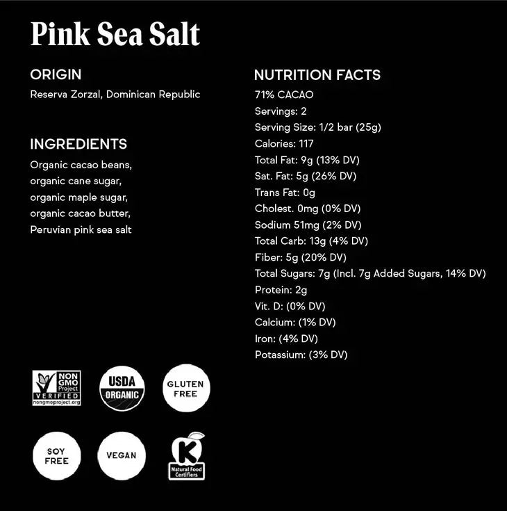 Pink Sea Salt Chocolate Bar - DIGS