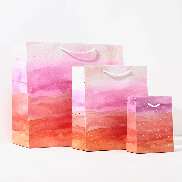 Pink Watercolor Gift Bag