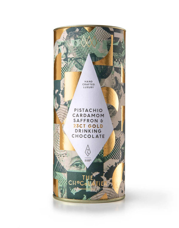 Pistachio, Cardamom, Saffron & 23ct Gold Drinking Chocolate - DIGS