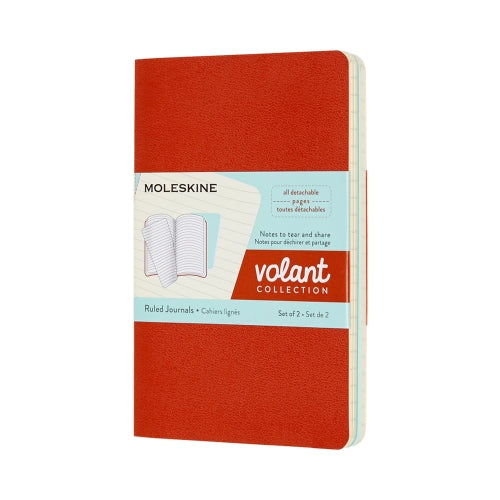 Volant Ruled Journal Set: Blue/Orange