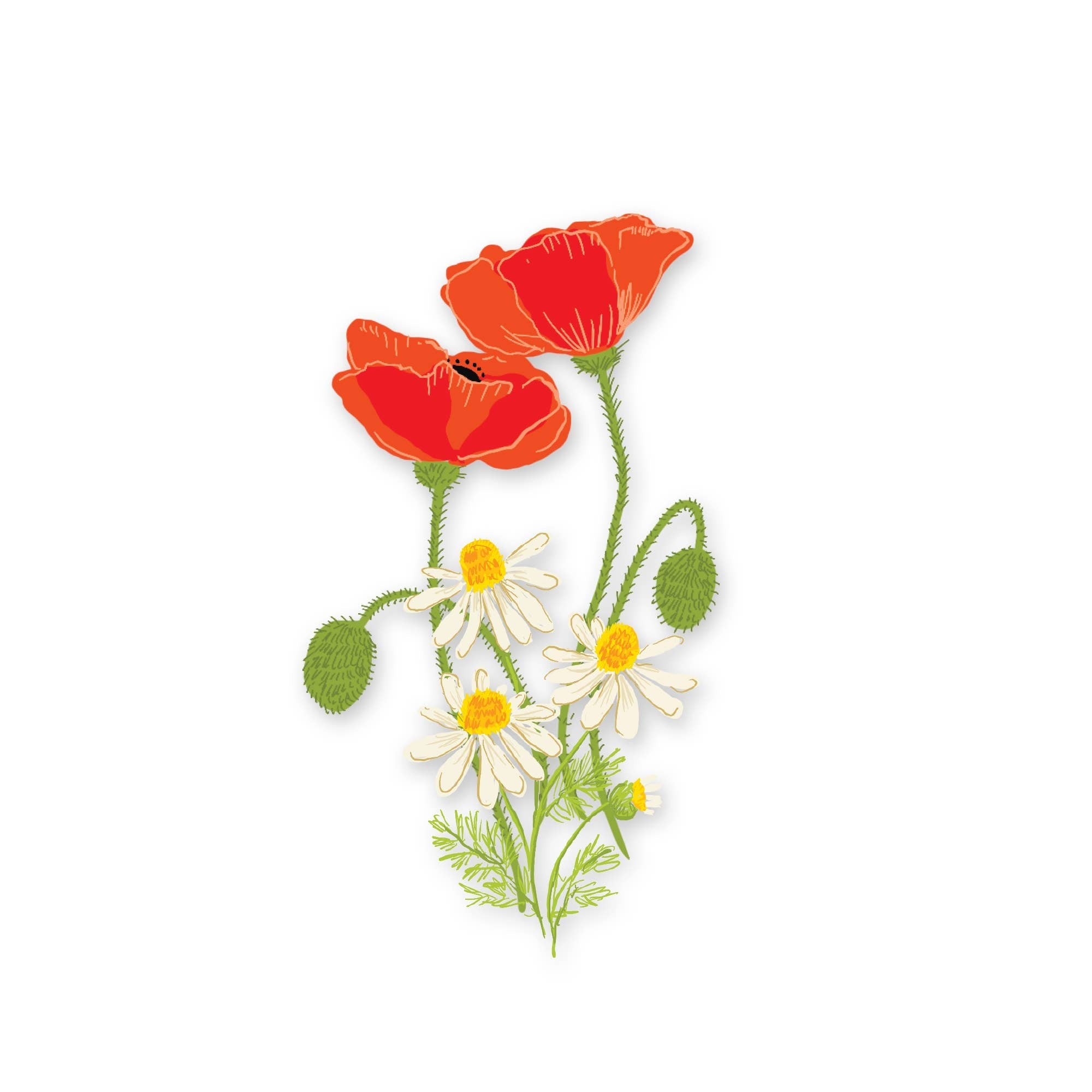 Poppies Sticker - DIGS