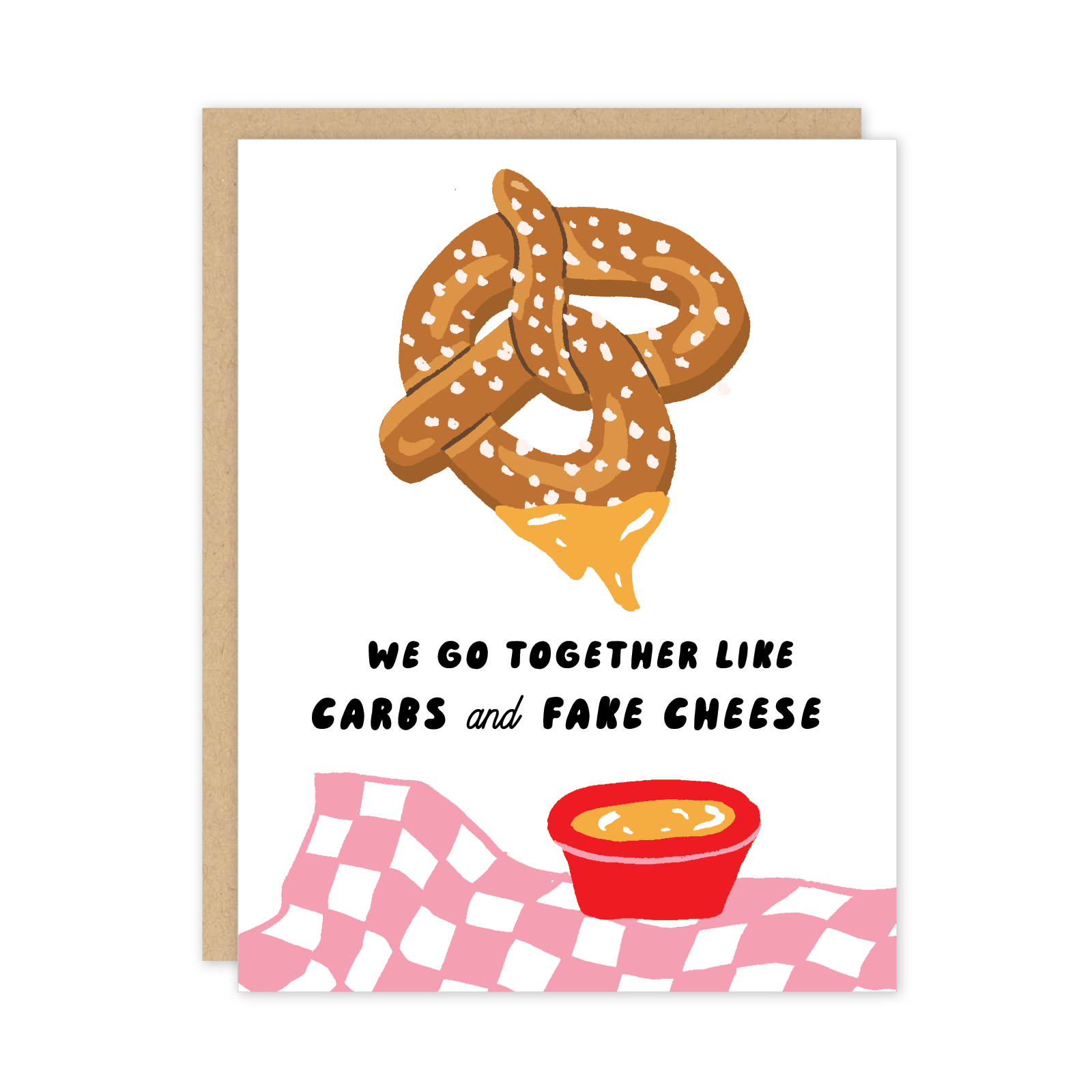 Pretzel & Cheese Love Card - DIGS