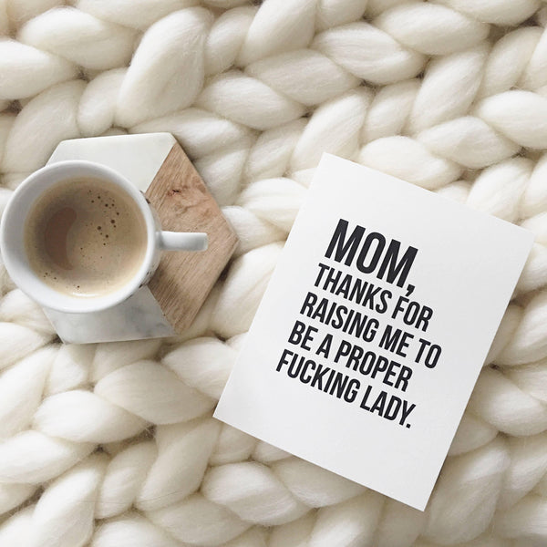 Proper Fucking Lady Card - DIGS