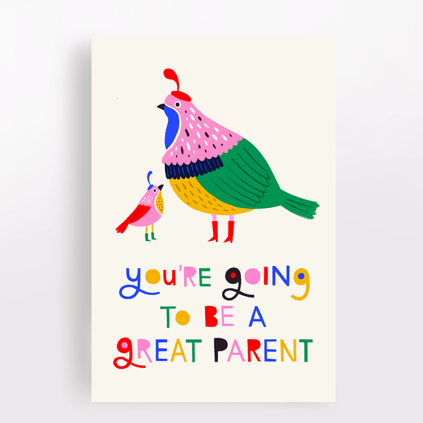 Quail New Baby Congrats Card - DIGS