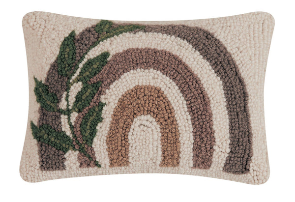 Rainbow And Leaves Hook Pillow - DIGS