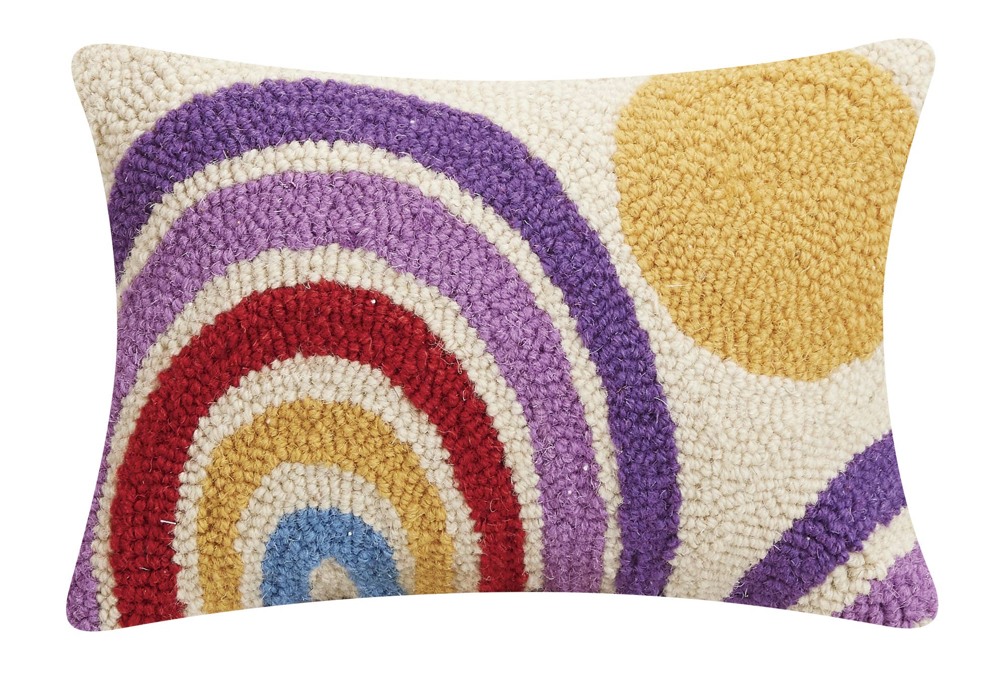 Rainbow And Sun Hook Pillow - DIGS