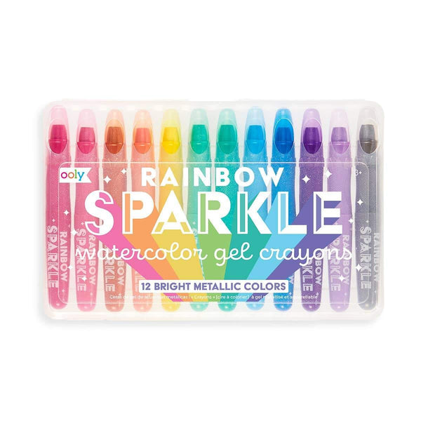 Rainbow Sparkle Metallic Gel Crayons - DIGS