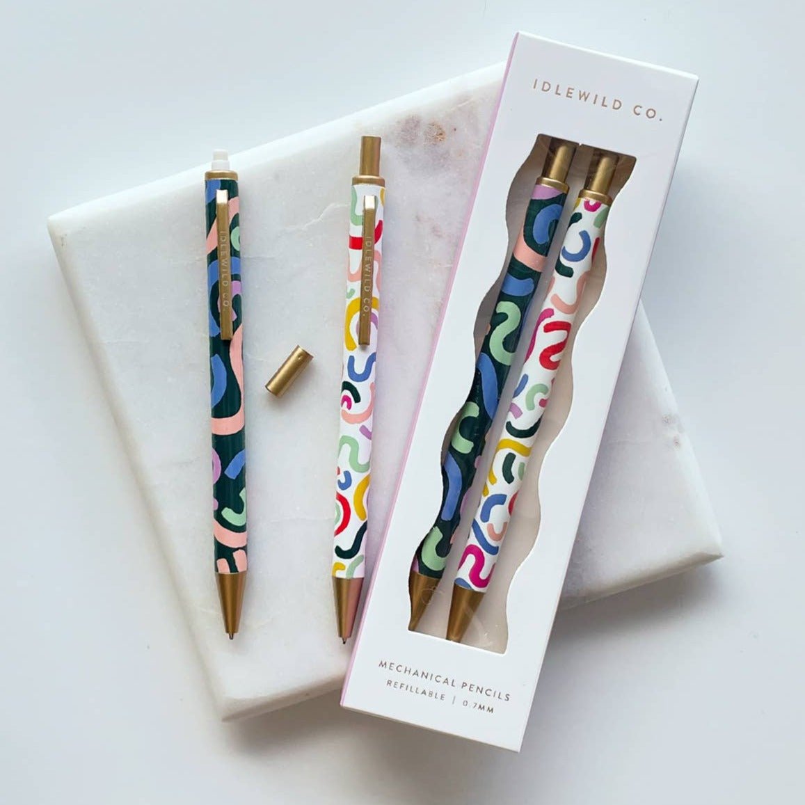 Rainbow Squiggle Mechanical Pencils - DIGS