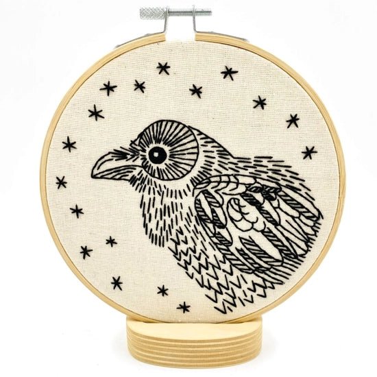 Raven Nevermore Embroidery Kit - DIGS