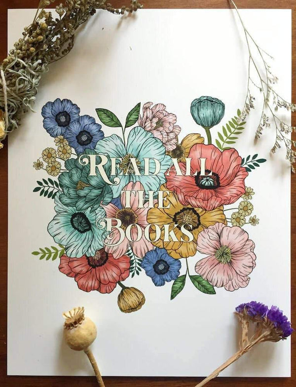 Read all the Books Art Print - DIGS