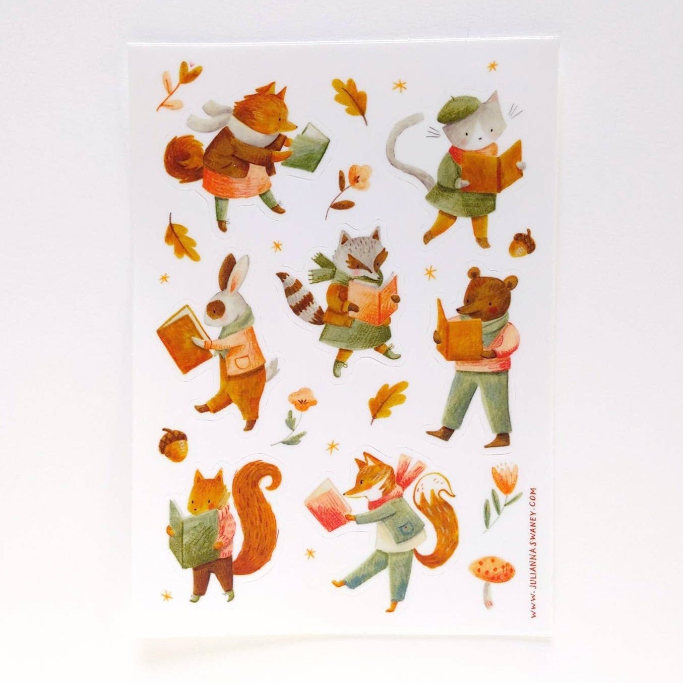 Reading Animals Sticker Sheet - DIGS