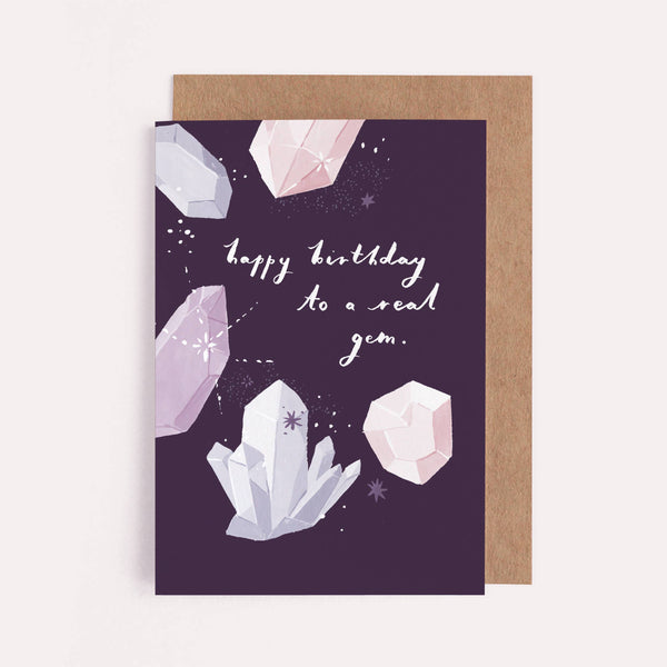 Real Gem Birthday Card - DIGS