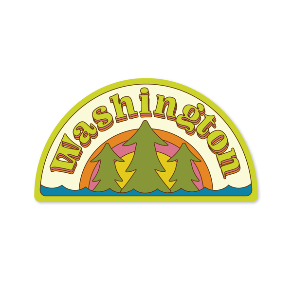 Retro Washington Sticker - DIGS