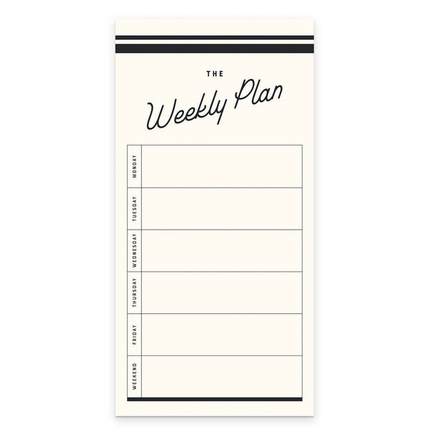 Retro Weekly Plan Notepad - DIGS