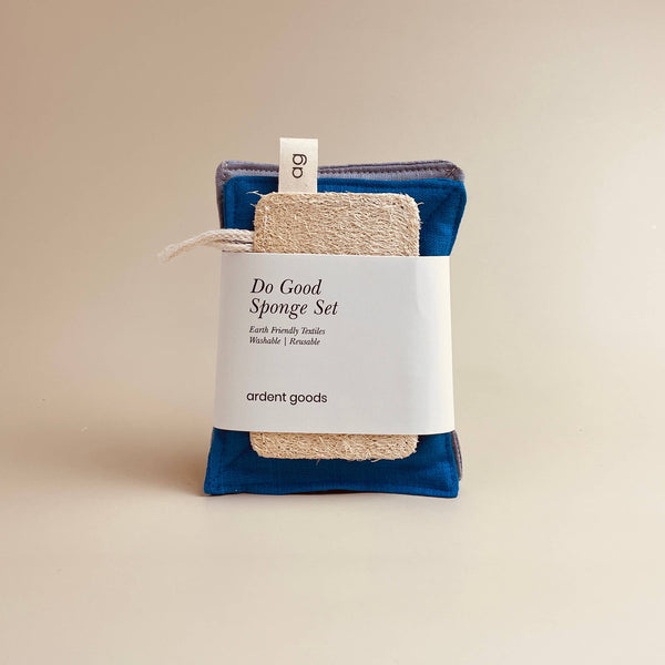 Reusable Linen Sponge Set: Tide - DIGS