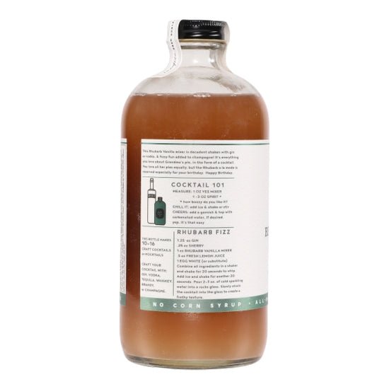 Rhubarb Vanilla Cocktail Mixer - DIGS