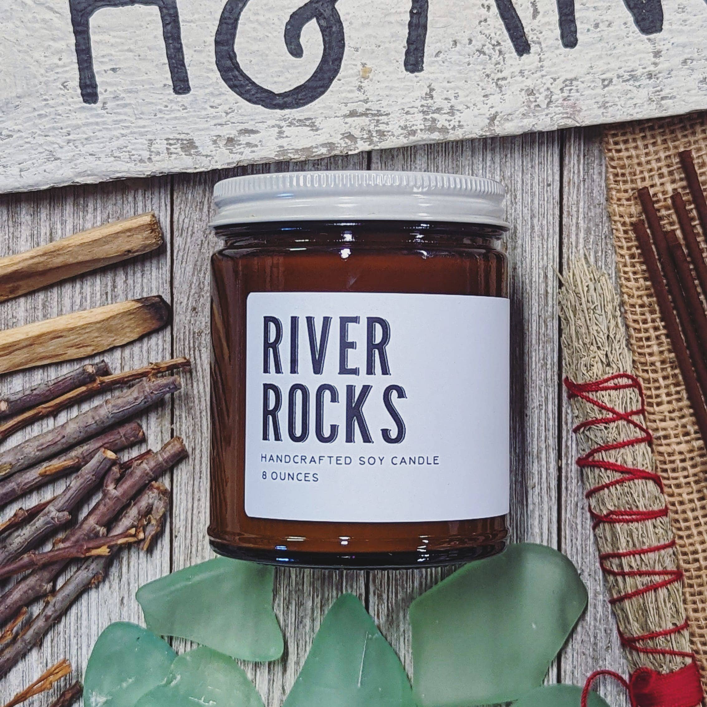 River Rocks Soy Candle - DIGS