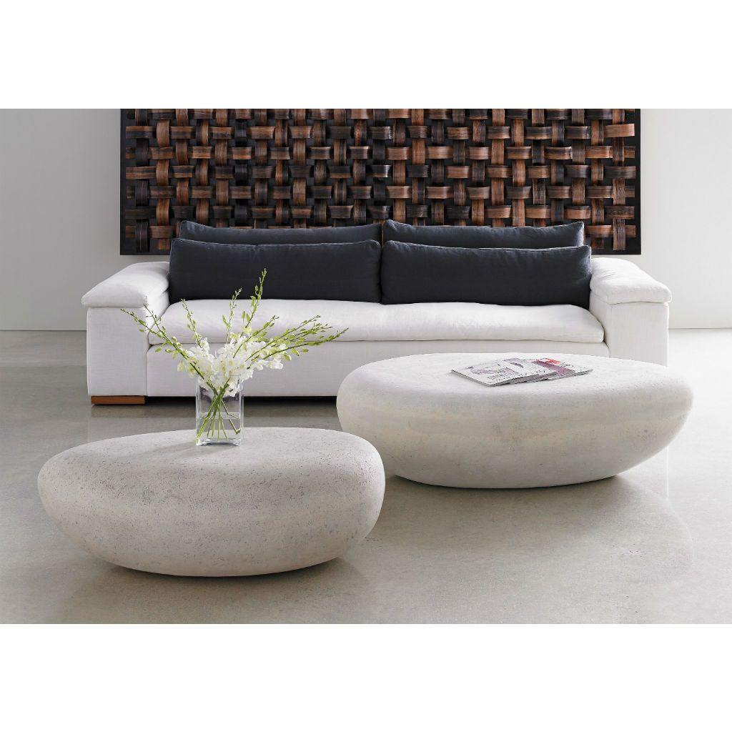 River Stone Cocktail Table, Roman Stone - DIGS