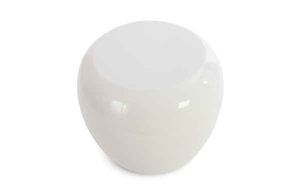 River Stone Side Table, Gel Coat White - DIGS