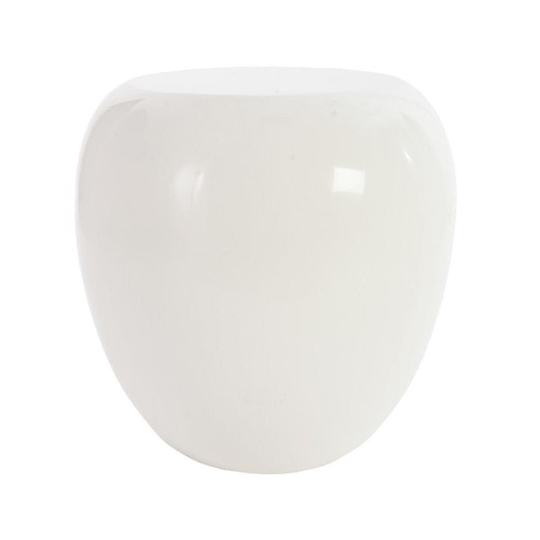 River Stone Side Table, Gel Coat White - DIGS