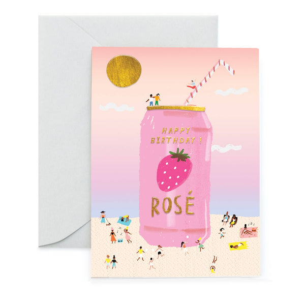 Rose On The Beach Birthday Card - DIGS