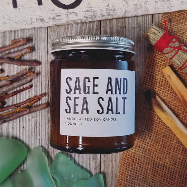 Sage & Sea Salt Soy Candle - DIGS
