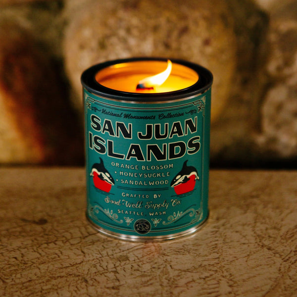 San Juan Islands Candle - lit