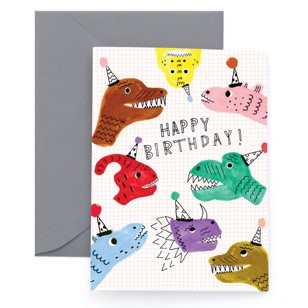 Sarah's Dino Birthday Card - DIGS