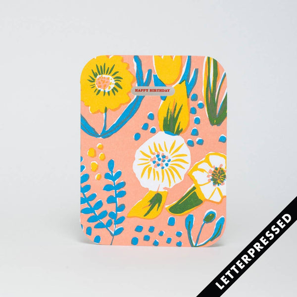 Saturated Floral Birthday Card - DIGS