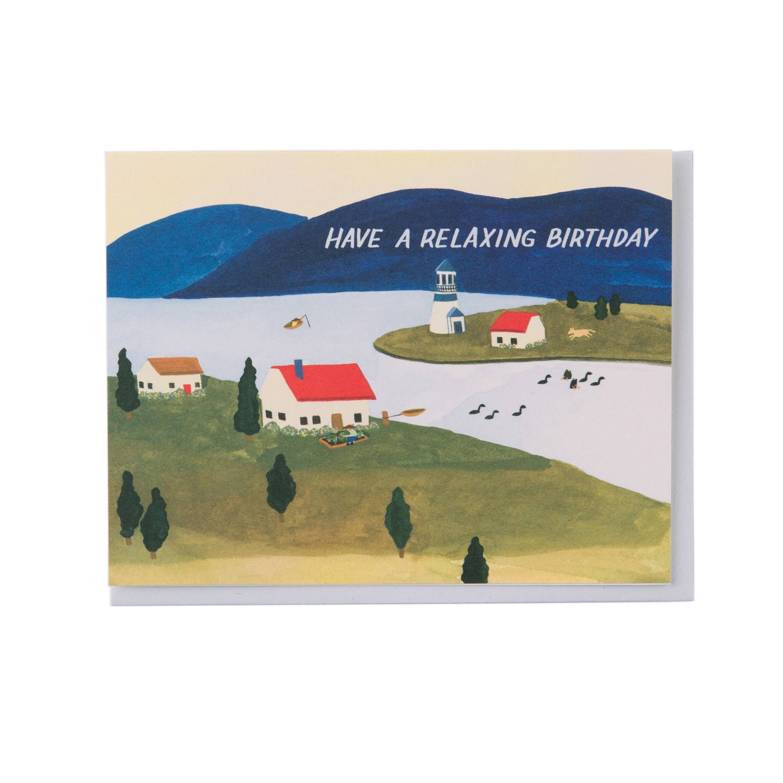 Seaside Town Birthday Card - DIGS