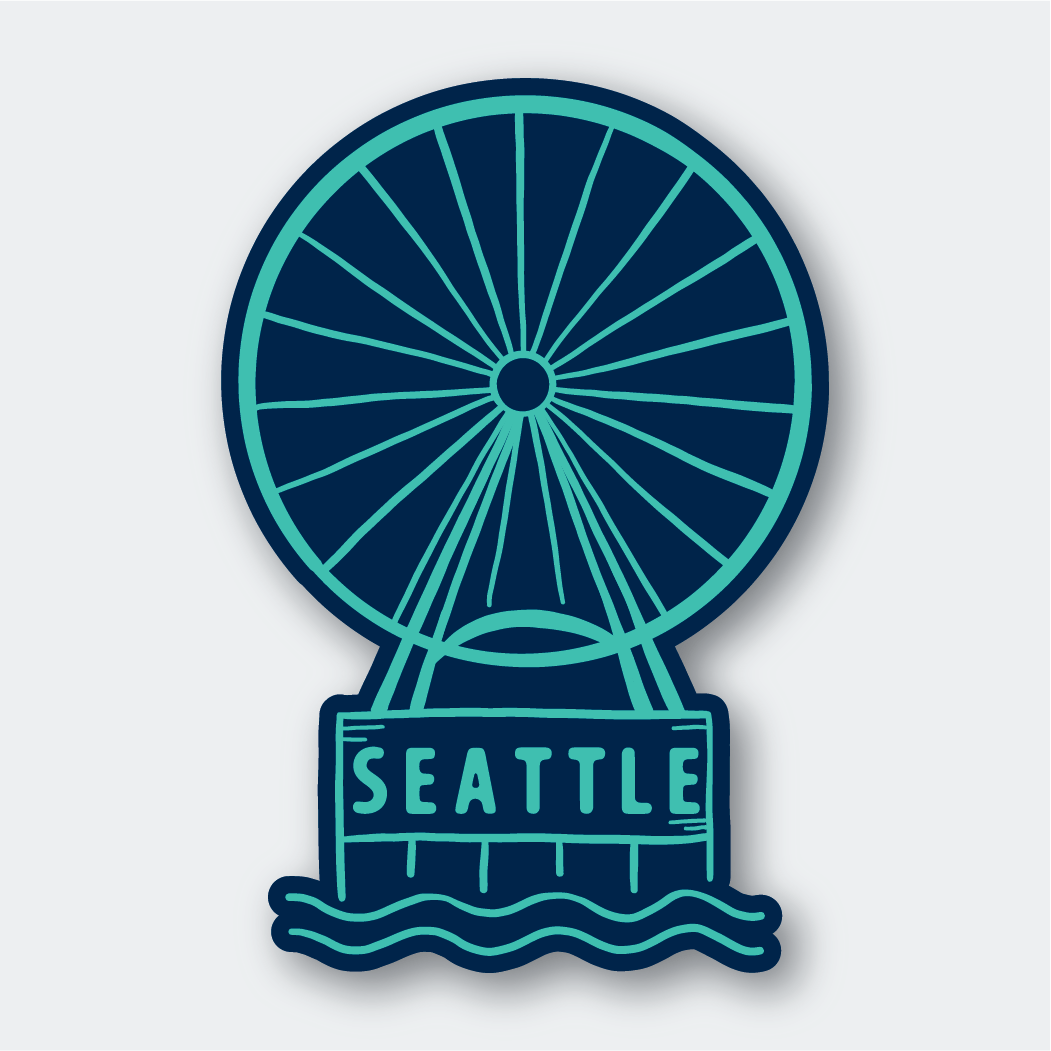 Seattle Ferris Wheel Sticker - DIGS