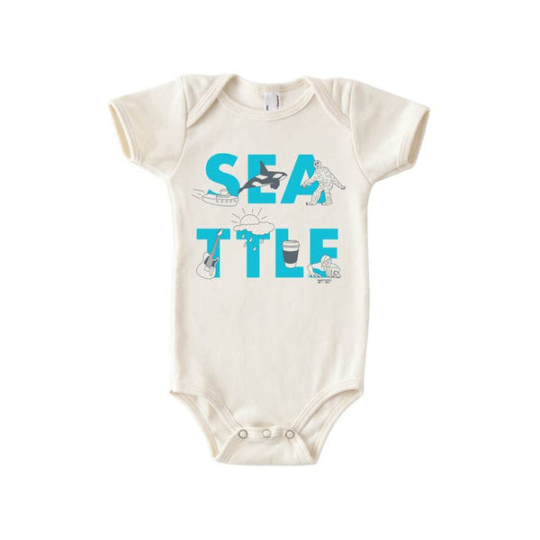 Seattle Font Onesie - DIGS